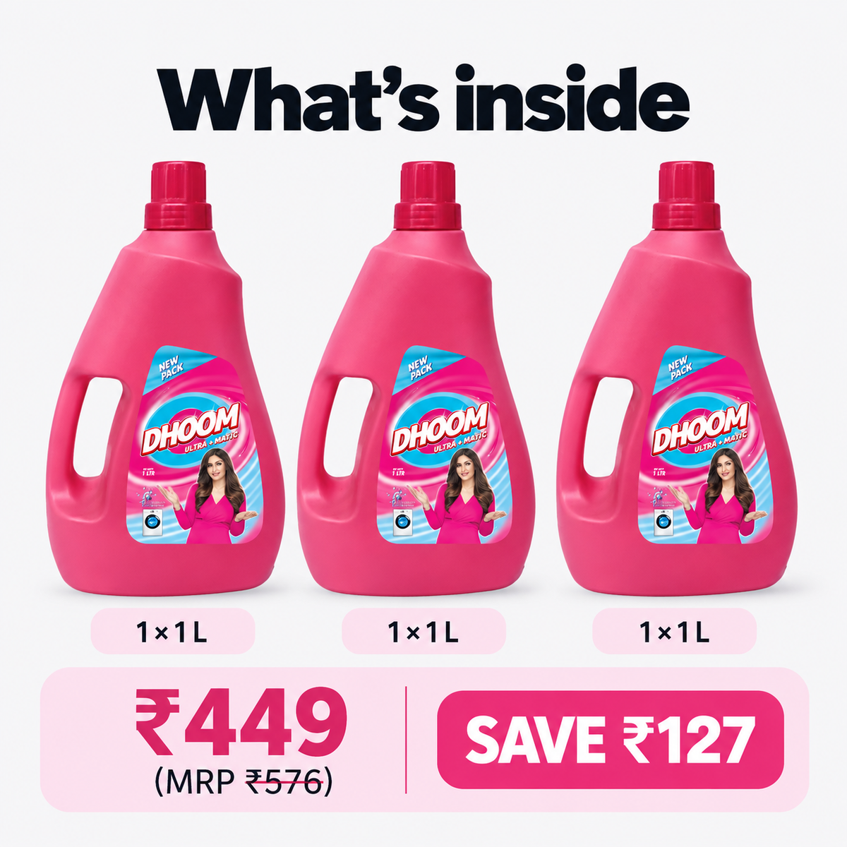 Liquid Detergent Trio – what's inside