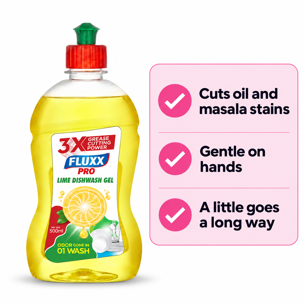 Fluxx Pro Dishwash Gel 500 ml