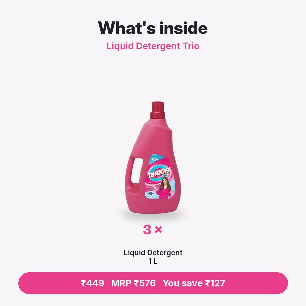 Liquid Detergent Trio
