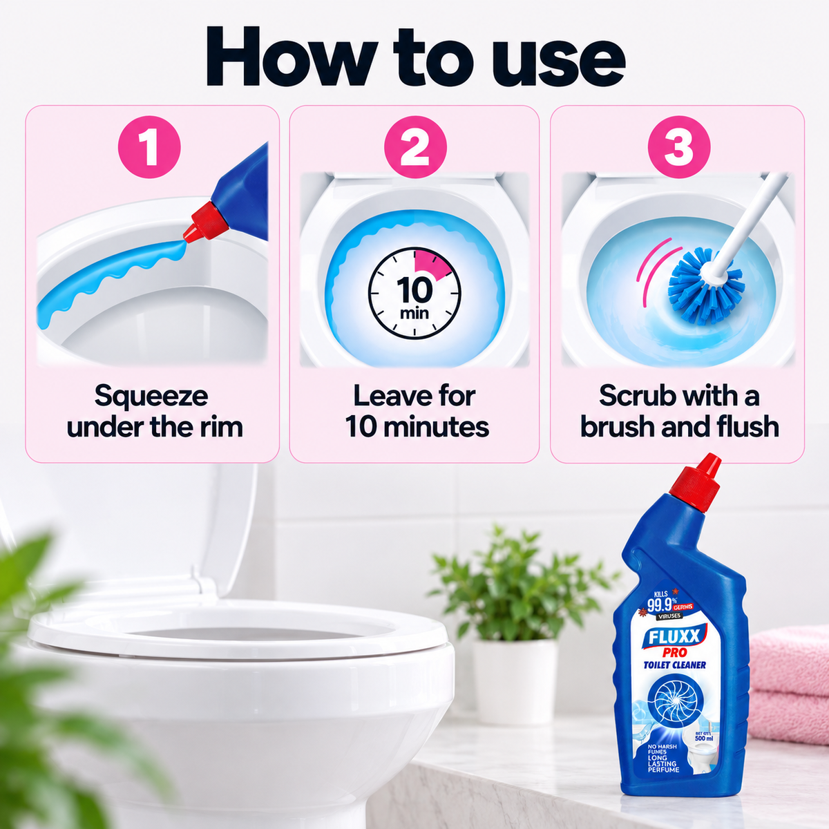 Fluxx Pro Toilet Cleaner 500 ml