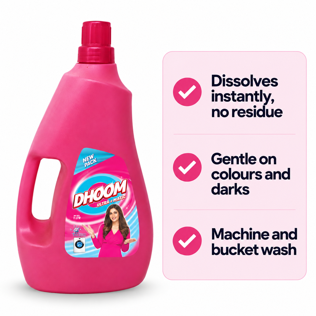 Dhoom Ultra Matic Liquid Detergent 1 L