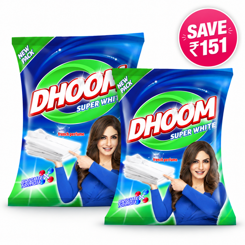 Bachat Family Pack – 2 × Dhoom Super White 5 kg